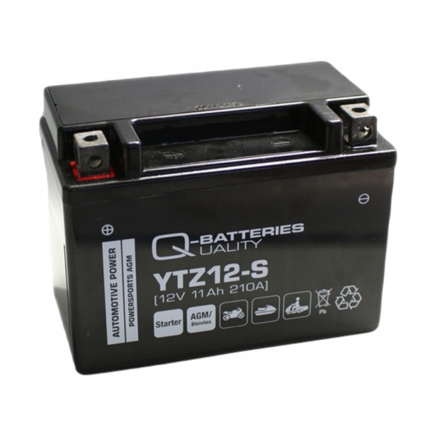 Q-batteries Motorcycle battery YTZ12-S 51121 AGM 12V 11Ah 210A