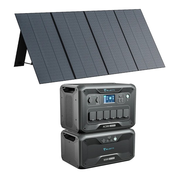 BLUETTI AC300 + B300 + PV350 Solar Generator Kit