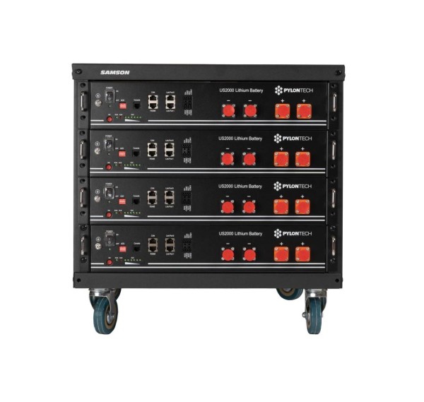 Pylontech 9.6 kWh solar storage lithium LiFePO4 incl. rack and integrated BMS