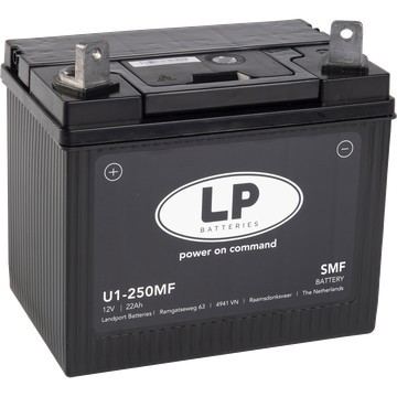 Dynac Batteries Lawnmower Battery 24ah 12V 250CCA 896 LP U1-250MF