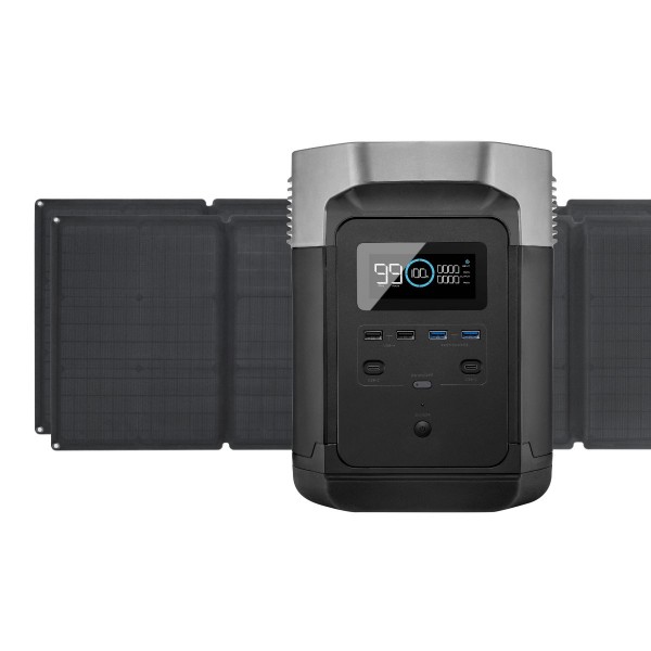 EcoFlow DELTA Portable Battery Power Station + 2 x 110W Solar Panel