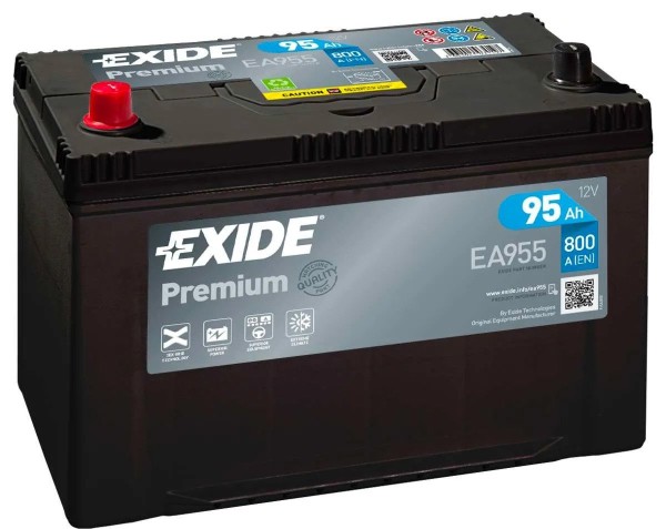 12V 95Ah Engine Starter Battery Exide Premium Carbon Boost EA955