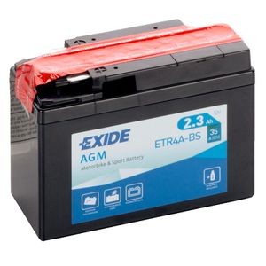 Exide ETR4A Motorcycle Battery