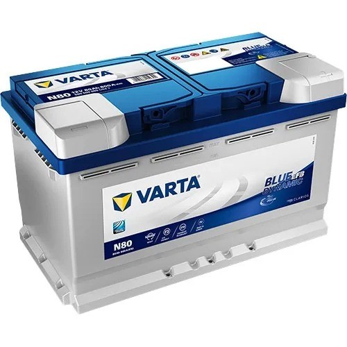 12V 80Ah Engine Starter Battery VARTA Blue Dynamic EFB N80