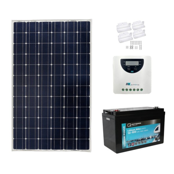 175W CCTV Off-grid Solar Power Kit with MPPT and Lithium Battery