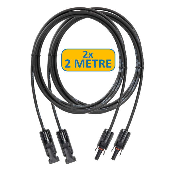 Staubli MC4 Pre terminated cable 2m (Pack of 2)