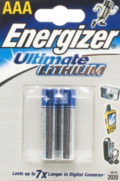Energizer Ultimate Lithium L92 Micro AAA Battery (2 Blister)