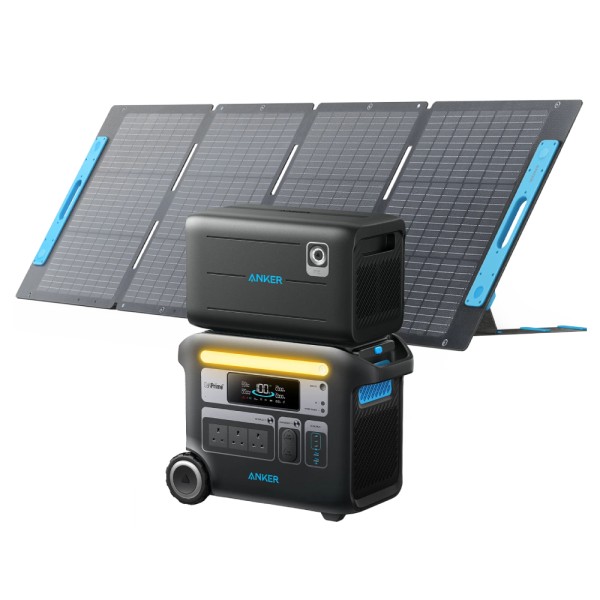 Anker SOLIX F2000 Solar Generator (Anker 767 with 1x 200W Solar Panel and Expansion Battery)