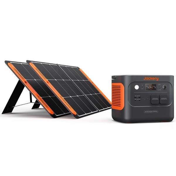 Jackery Solar Generator 1000 Plus + 2 x 100W Solar Panels