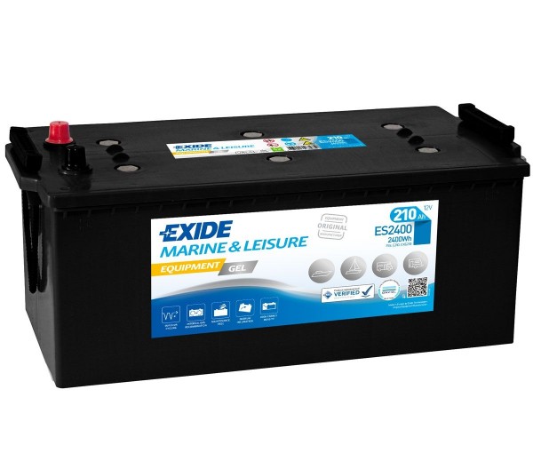 12V 210Ah Domestic Leisure Battery Exide ES2400 Gel