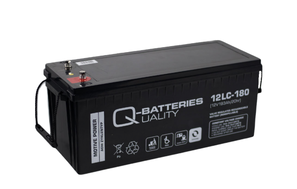 Q-Batteries 12LC-180 / 12V - 193Ah lead accumulator cycle type AGM - Deep Cycle VRLA