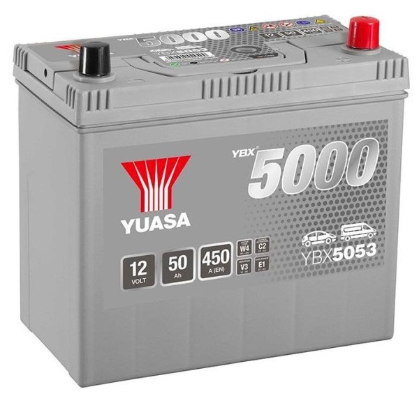 Yuasa YBX5053 50Ah 450A Type 048 12V Car Battery