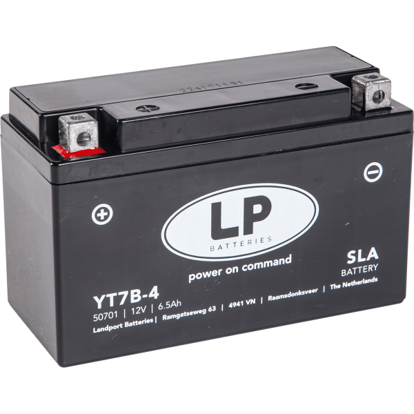 LP YT7B-4 12V 6.5Ah 85CCA Motorcycle battery