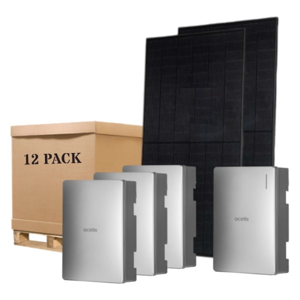 4.8kW QCells Solar Panels with 5kW Hybrid Inverter and 20.5kWh Storage Battery