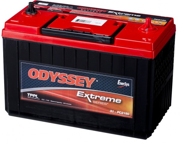 Odyssey PC2150-31S 12V 100Ah 1150A AGM Starter Battery and Supply Battery Pure Lead (PC2150T)