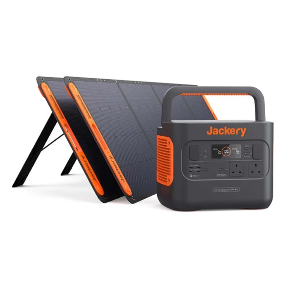 Jackery Explorer 2000 Pro + 2 x SolarSaga 200W