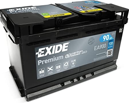 Exide Premium Carbon Boost EA900 12V 90Ah 720A Starter Battery
