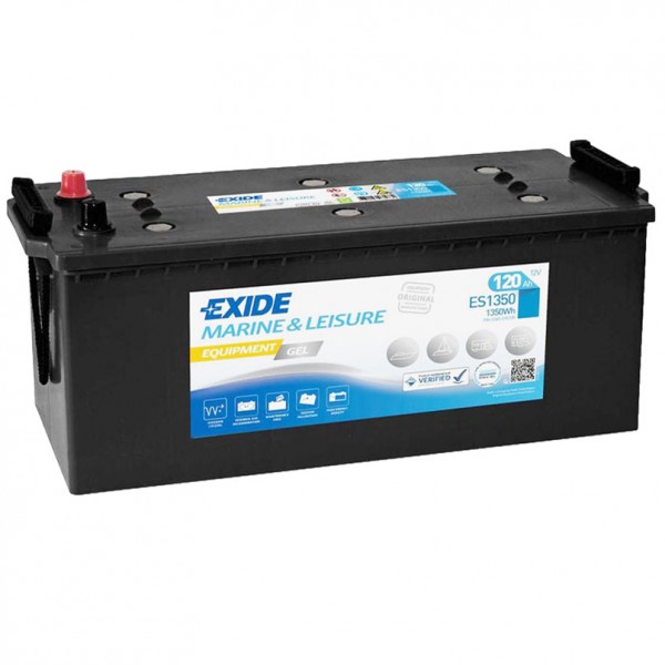 Exide ES1350 (replaces G120) 12V 120Ah lead gel battery VRLA
