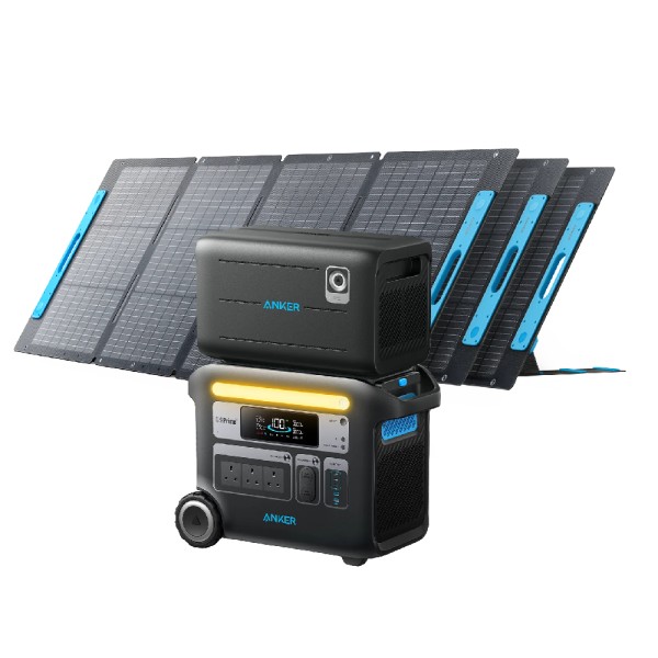 Anker SOLIX F2000 Solar Generator (Anker 767 with 3x 200W Solar Panel and Expansion Battery)