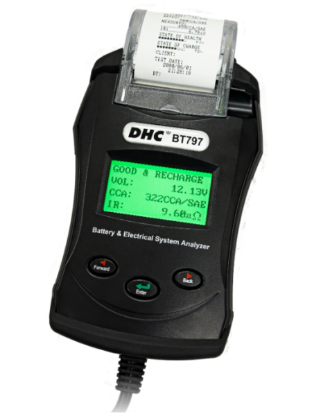 DHC - BT797 Digital Battery Tester with printer