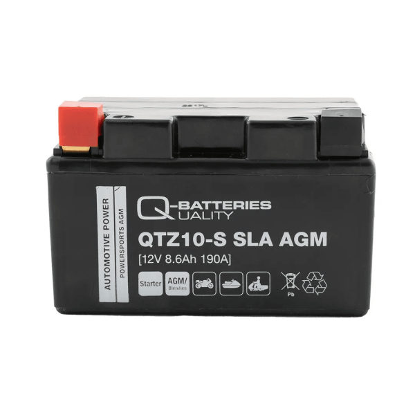 Q-Batteries QTZ10-S AGM 12V 8.6Ah 190A 58901 Motorcycle Battery
