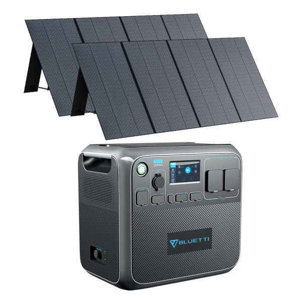 BLUETTI AC200P + 2 x PV350 Solar Generator Kit