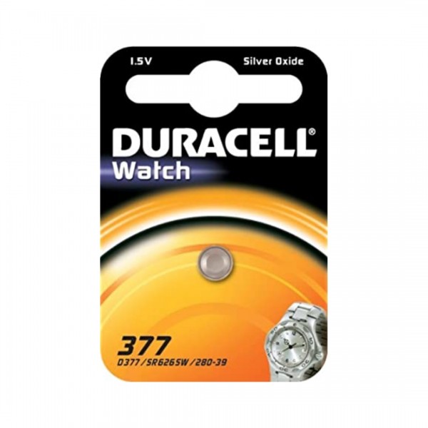 Duracell D 377 SR66 Watch button cell silver oxide 28mAh 1.55V (1 blister)