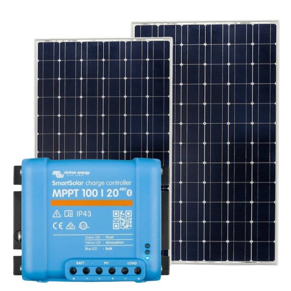 230W Solar Kit + 100/20 MPPT for Lithium and leisure batteries