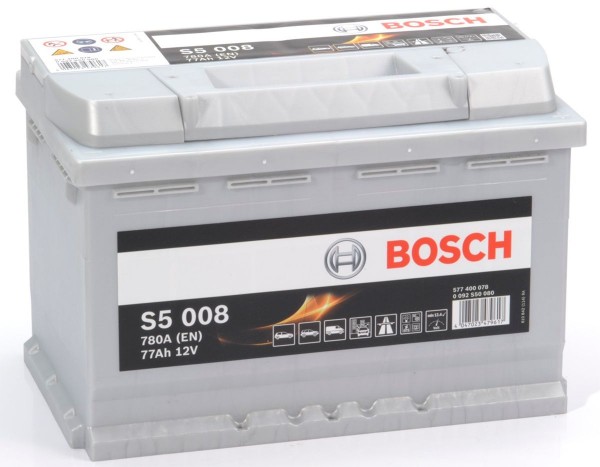 12V 77Ah Engine Starter Battery Bosch car battery S5008
