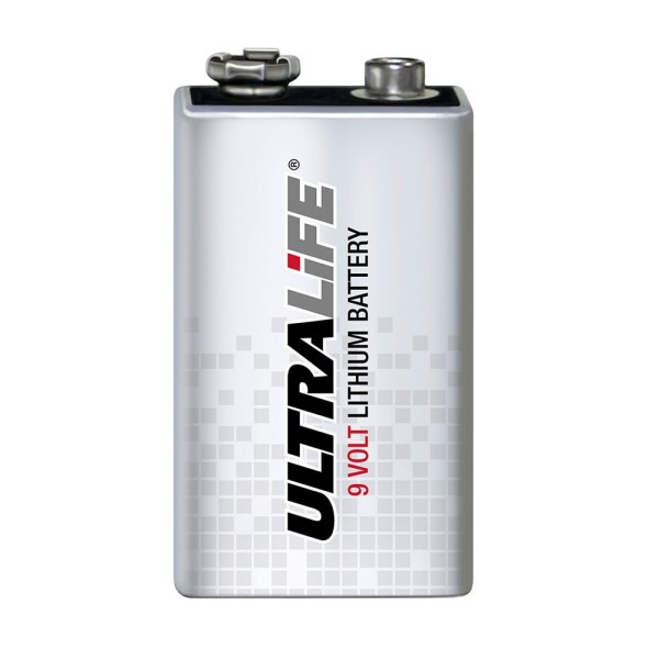 Ultralife U9VL-J-P - 9V Power Cell Lithium Battery 9V 1200mAh