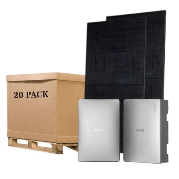 8kW QCells Solar Panels with 5kW Hybrid Inverter and 6.8kWh Storage Battery