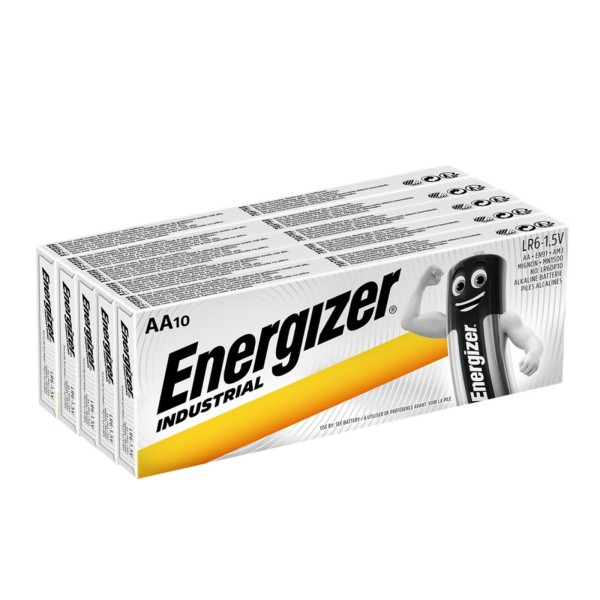 Energizer AA Industrial Batteries LR6 (Pack 50)