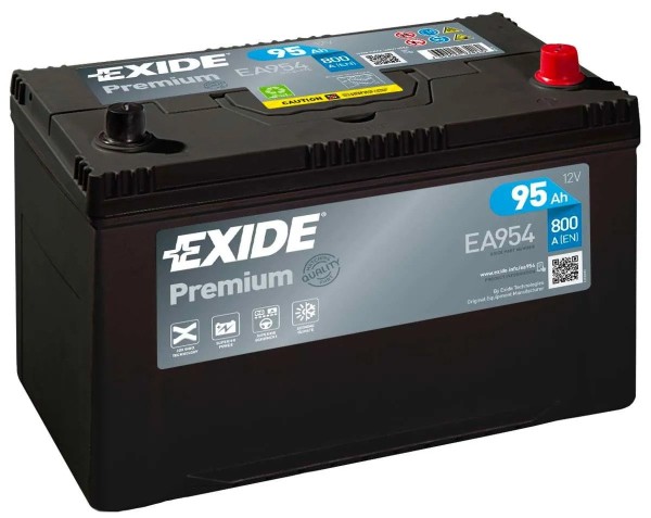 12V 95Ah Engine Starter Battery Exide Premium Carbon Boost EA954, Starter  Batteries, Motorhome Batteries, Batteries