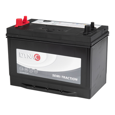 DYNAC DC27 SEMI TRACTION BATTERY TYPE SMF 90 AH 12 VOLT DC27
