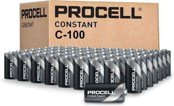 Duracell Procell Constant C Bulk Pack of 100 Alkaline Battery MN1400 1,5V