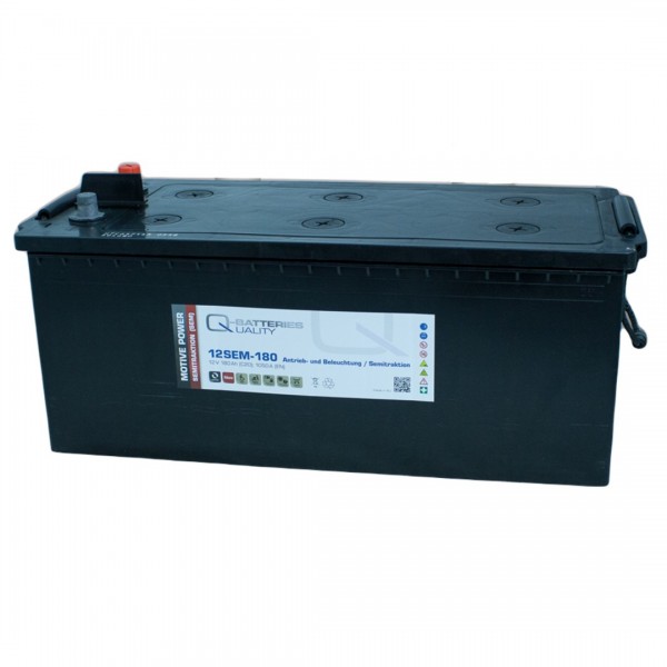 Q-Batteries 12SEM-180 12V 180Ah (C20) semi traction battery