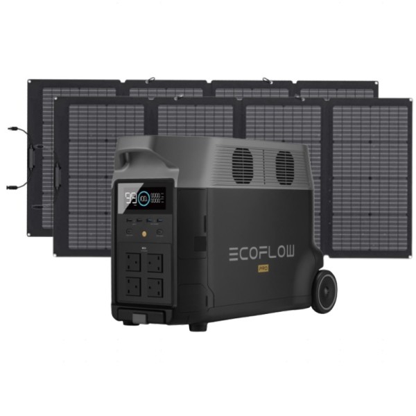 EcoFlow DELTA Pro Portable Power Station 3600Wh + 2 x 220W solar panels