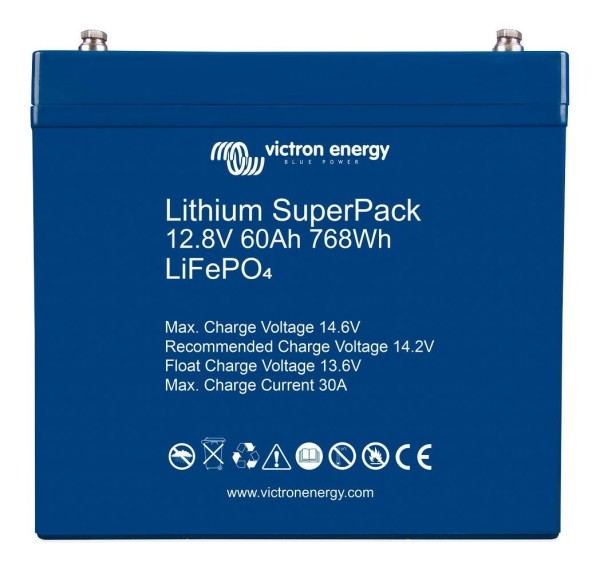 Victron Energy Lithium SuperPack 12,8V/60Ah (M6) - BAT512060705