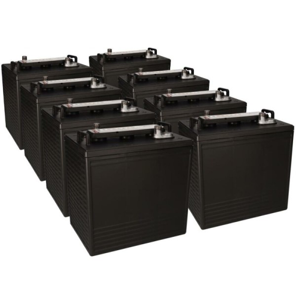 8 X Q-Batteries 6DC-210 6V 210Ah Deep Cycle Traction Battery