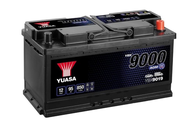 Yuasa YBX9019 AGM Start Stop 95Ah 850A 12V Car Battery Type 019