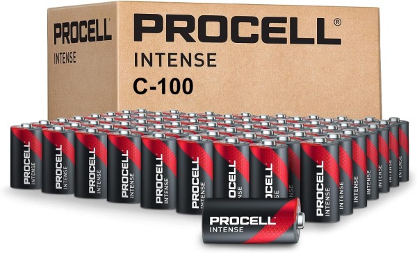 Duracell Procell Intense C Bulk Pack of 100 Alkaline Battery LR14 MN1400 1,5V