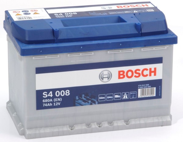 Bosch car battery S4008 574 012 068 12V 74Ah 680A/EN