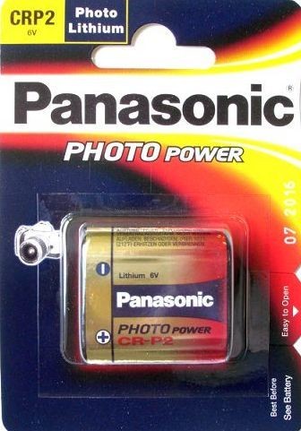 Panasonic CR-P2 6V Photo Power Primary Lithium Battery CR-P2 (pack of 1)