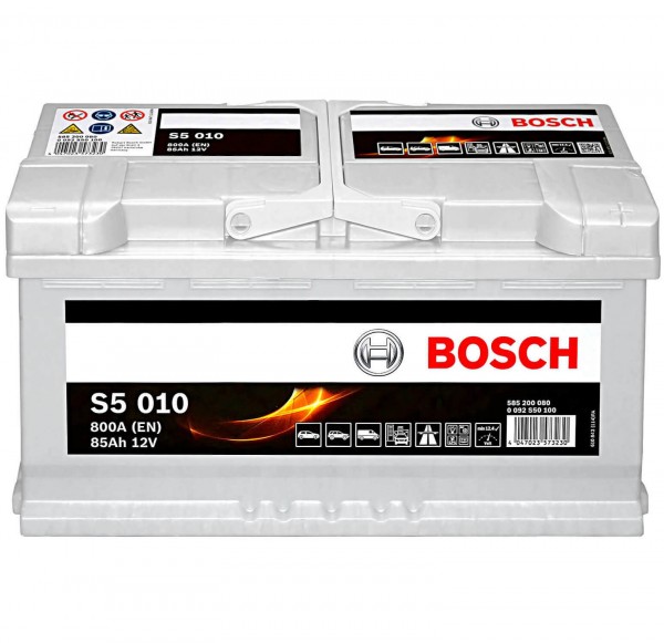 Bosch car battery S5010 585 200 080 12V 85AH