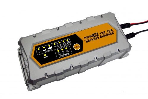 PowerLine multifunction charger 12V 10A for lead and lithium batteries