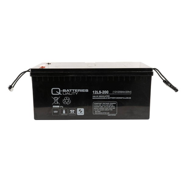 12V 208Ah Domestic Leisure Battery Q-Batteries 12LS-200 AGM