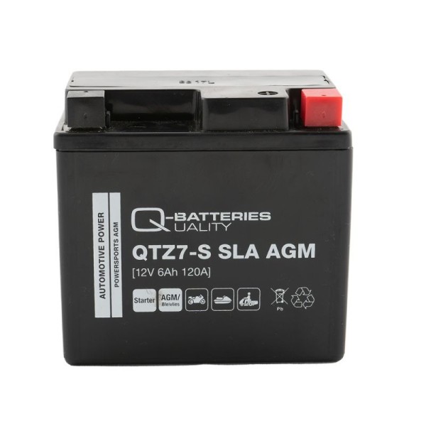 Q-Batteries QTZ7-S AGM Motorcycle Battery