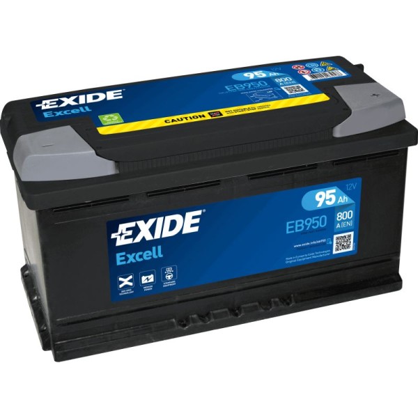 EXIDE EB950 Excell car battery 95AH 800A 019SE / 017SE