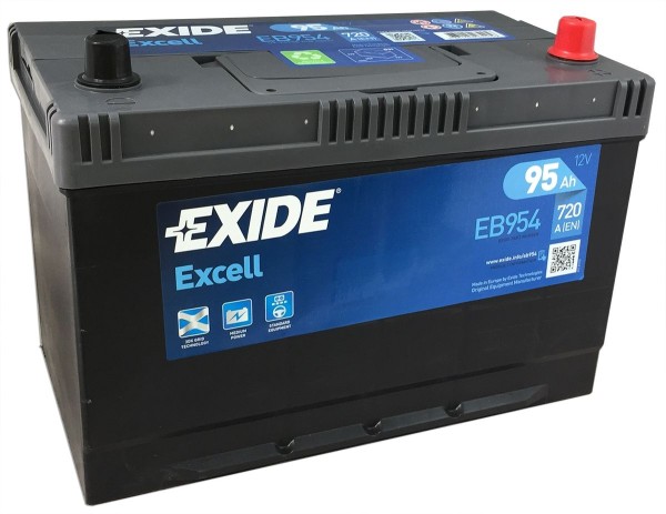 EXIDE EB954 Excell car battery 12V 95Ah 720CCA 249