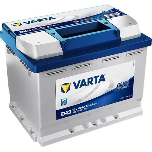 Varta BLUE Dynamic D43 12Volt 60Ah 540A/EN 560 127 054 3132 car battery